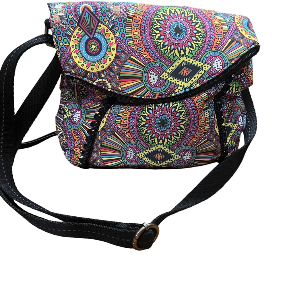 Sakroots purse.Multi color Adjustable strap for shouldering